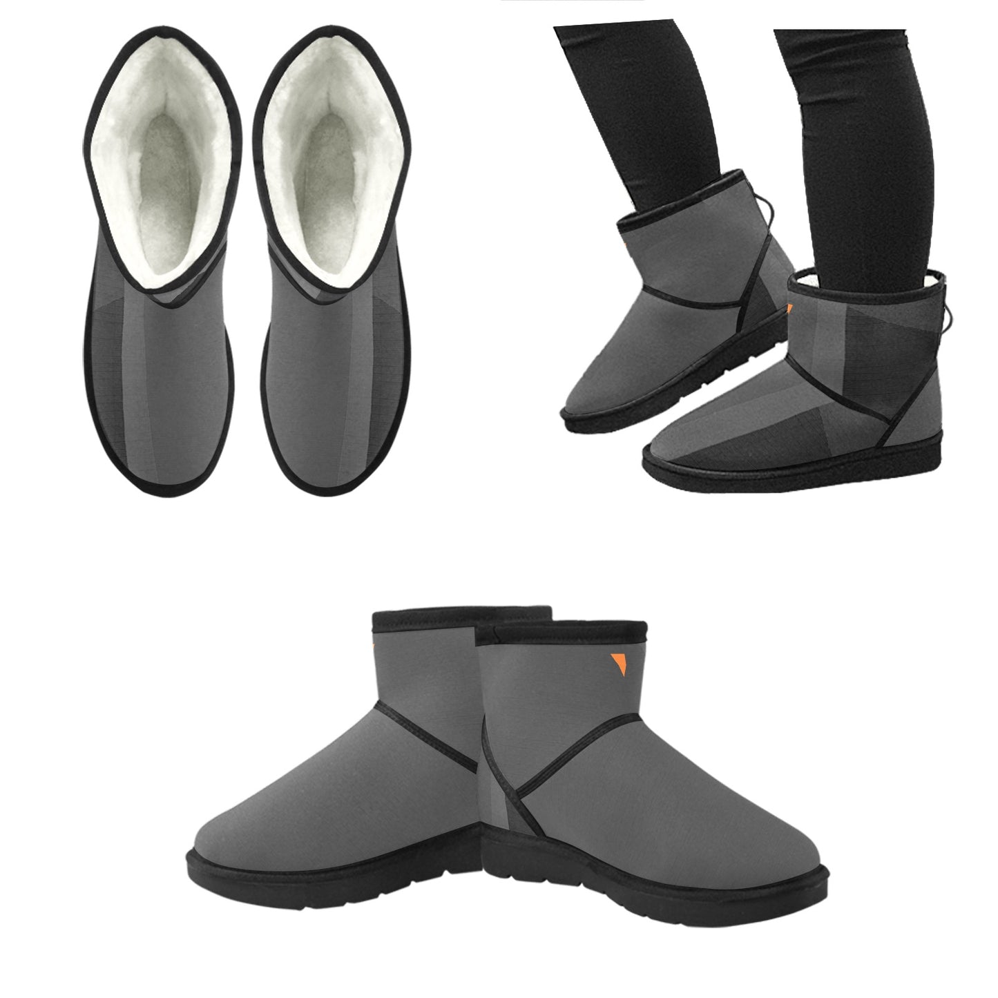 Milano Black Vluxe by Lucky Nahum Low Top Women's Snow Boots