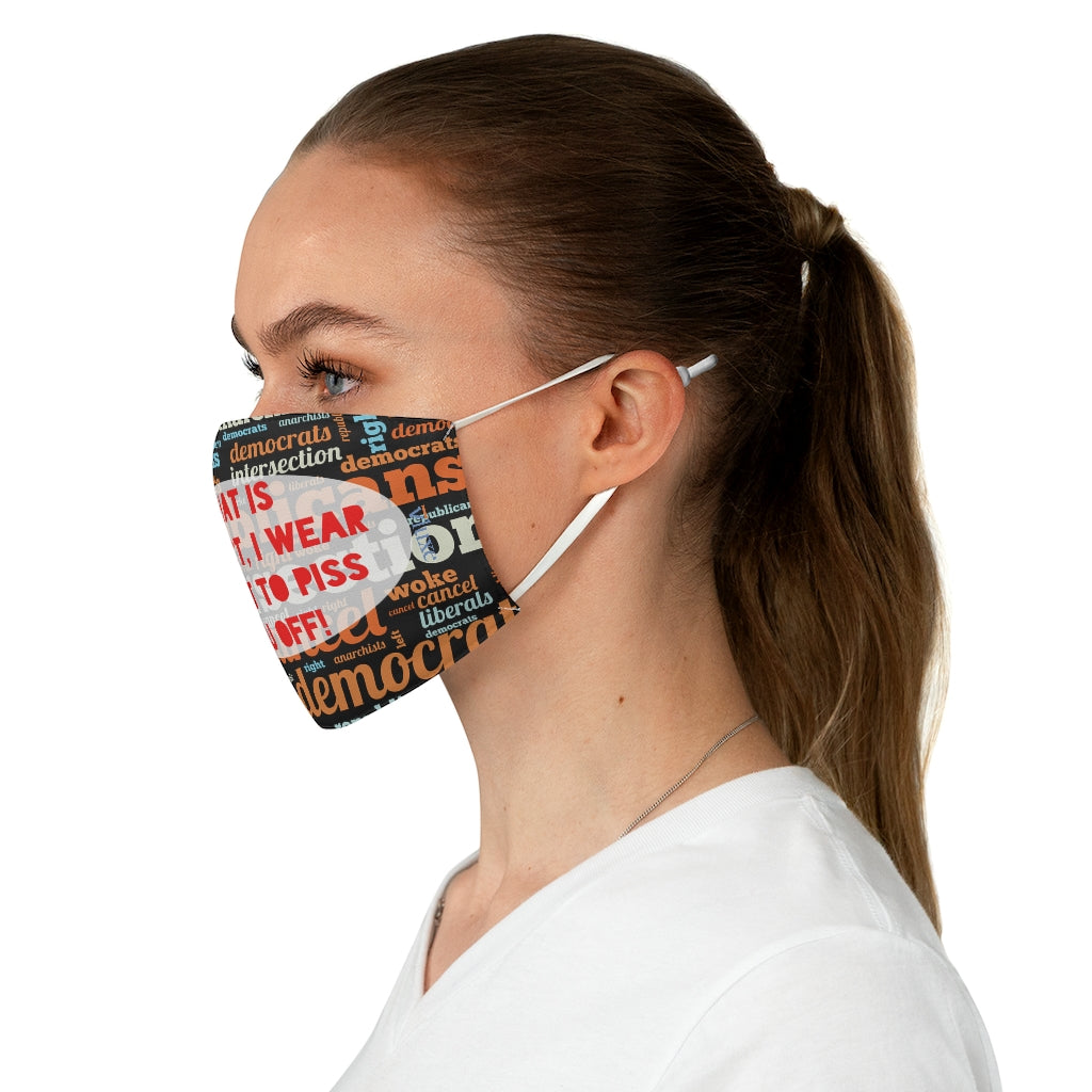 Piss off Double Fabric Face Mask from Vluxe by Lucky Nahum