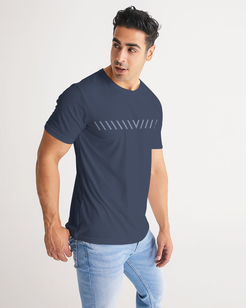 Solid State Of Mind V Navy Men's Tee | Always Get Lucky