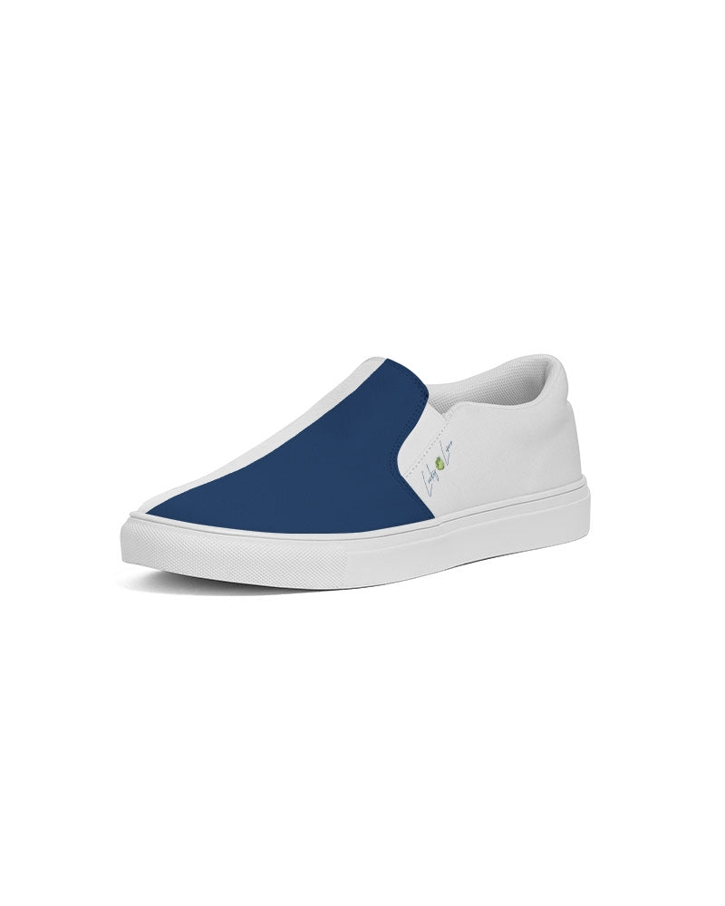 Blocks Navy Seas Women's Slip-On Canvas Shoe