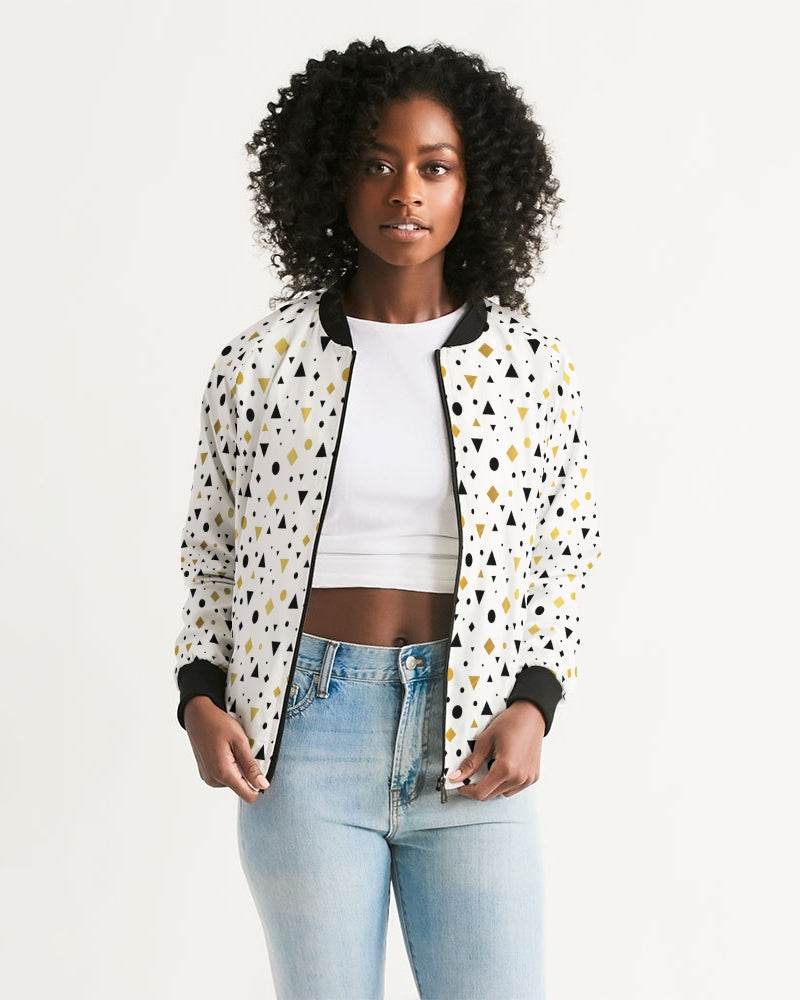 New Dots Women's Bomber Jacket | Always Get Lucky