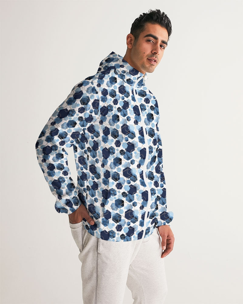 Night Diamonds Men's Windbreaker | Always get Lucky
