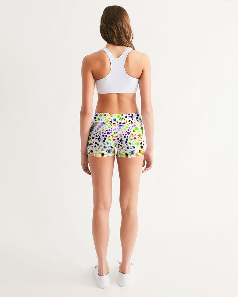 Funky Beast Women's Mid-Rise Yoga Shorts