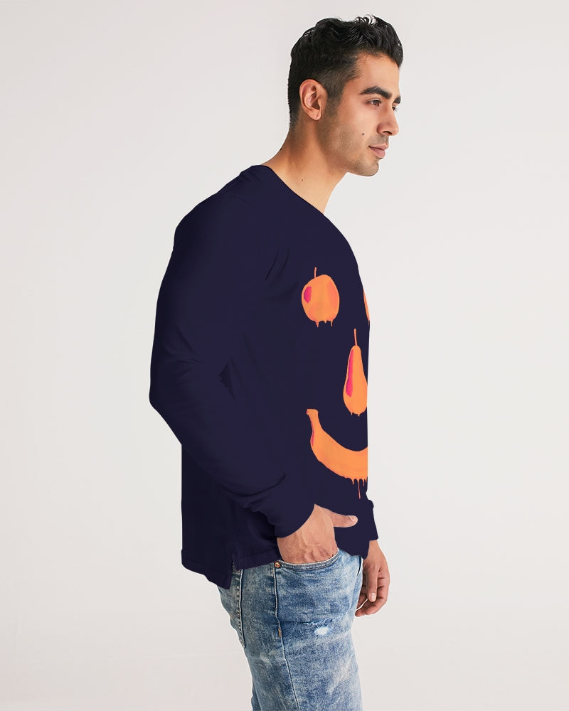 Fruit Face Navy Men's Long Sleeve Tee