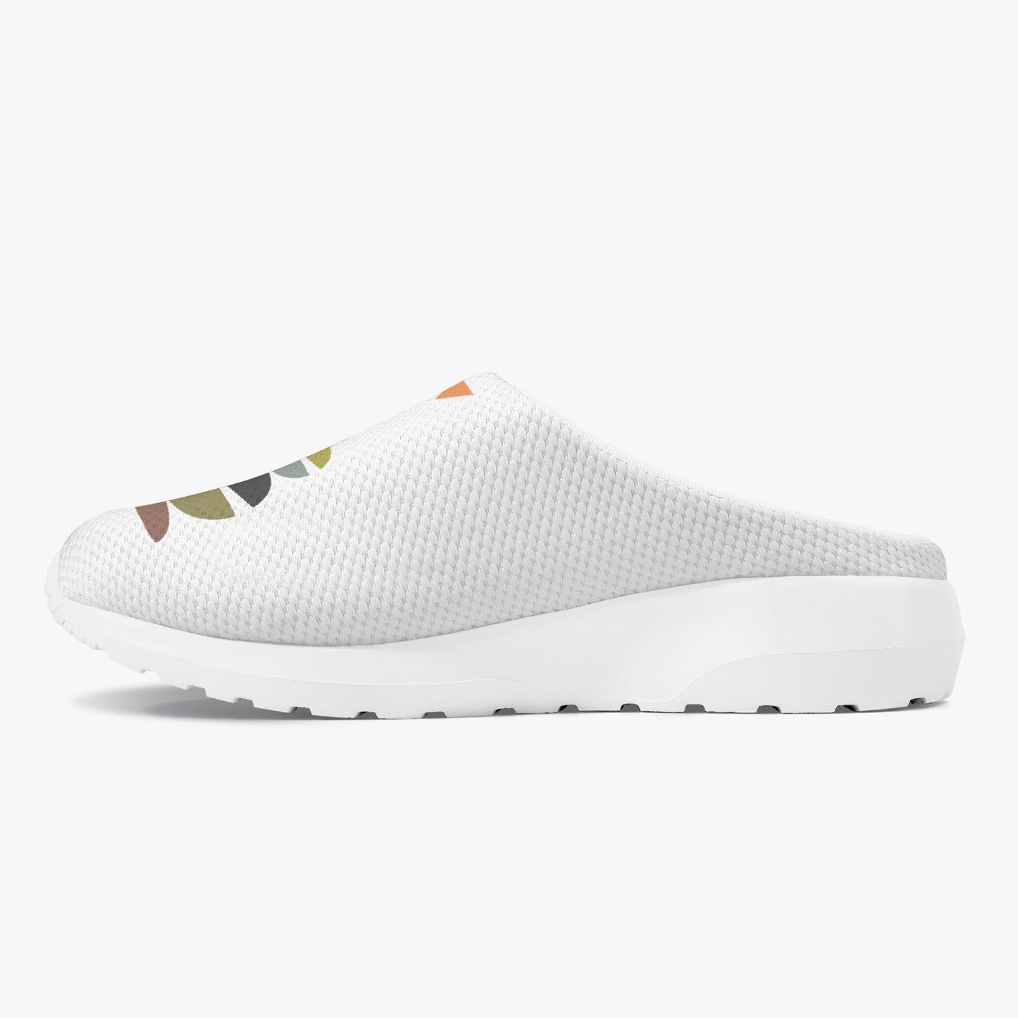 Layered Stones Casual Mesh Non-Woven Slippers