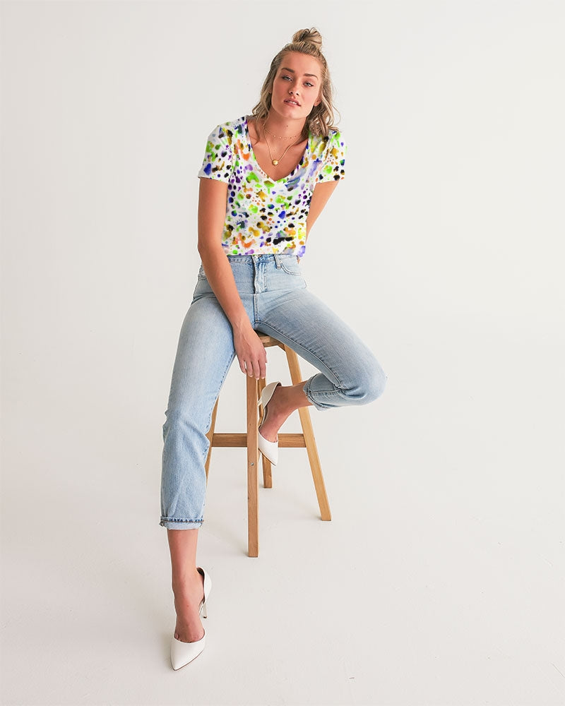Funky Beast Women's V-Neck Tee