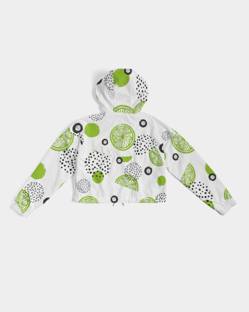 Lime-et-less Women's Cropped Windbreaker