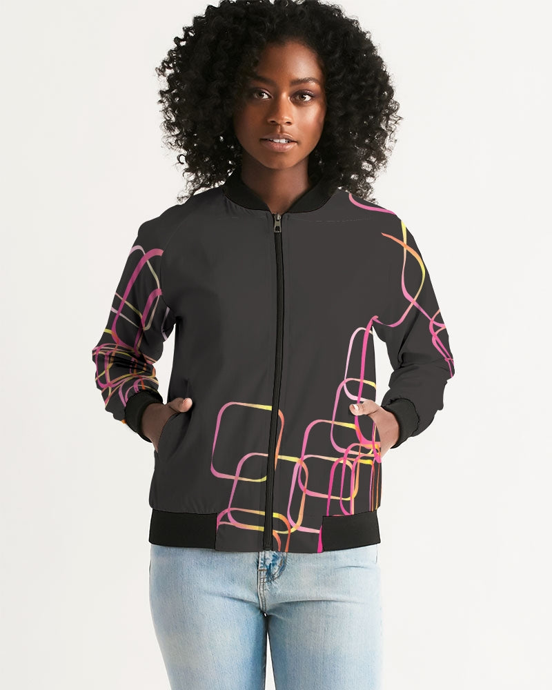 Palm Springs Soft Black Women's Bomber Jacket