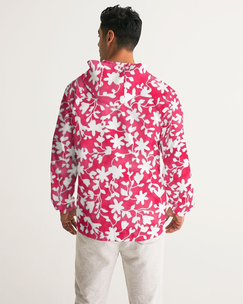 Camo Flower Flame Men's Windbreaker