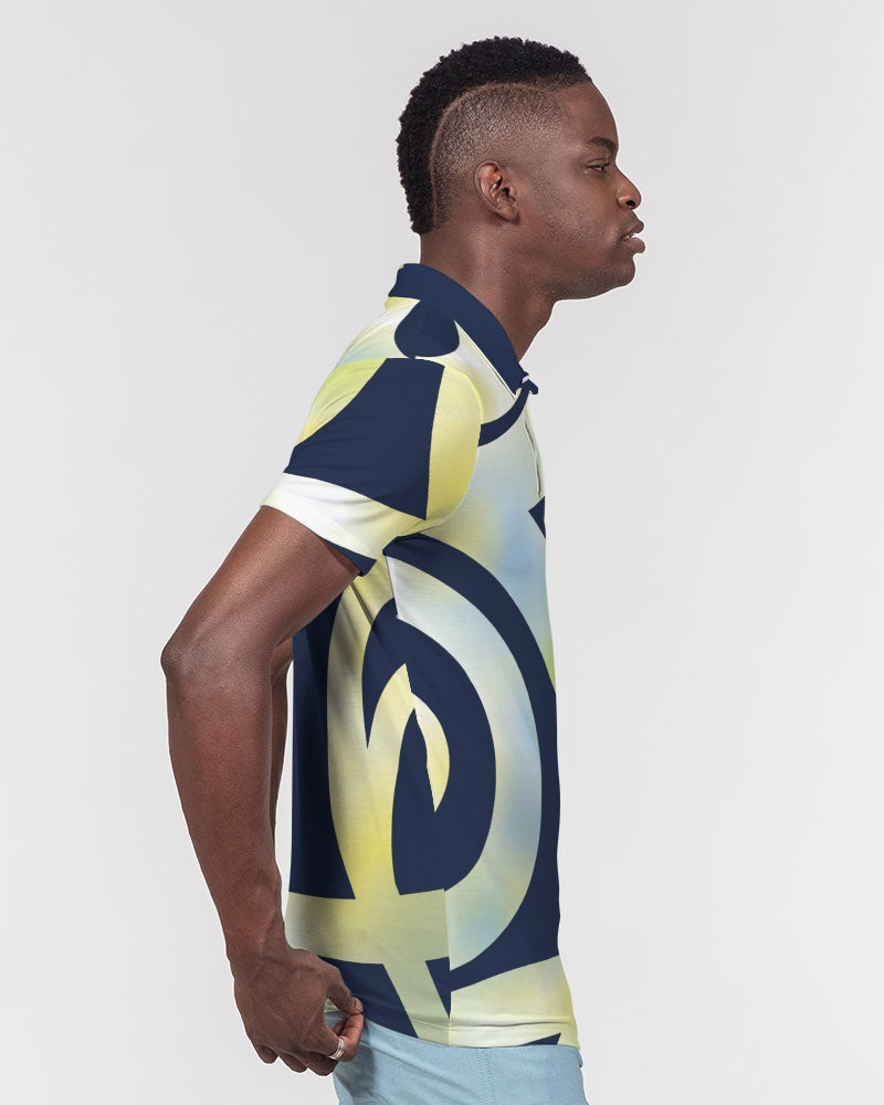 Ribbon Men's Slim Fit Short Sleeve Polo from Vluxe by Lucky Nahum