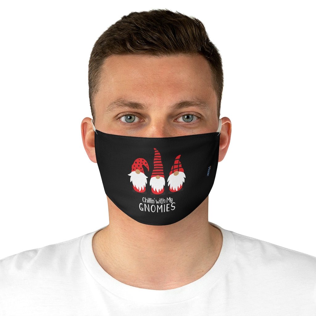 Gnomies Black Double Layer Fabric Face Mask from Vluxe by Lucky Nahum