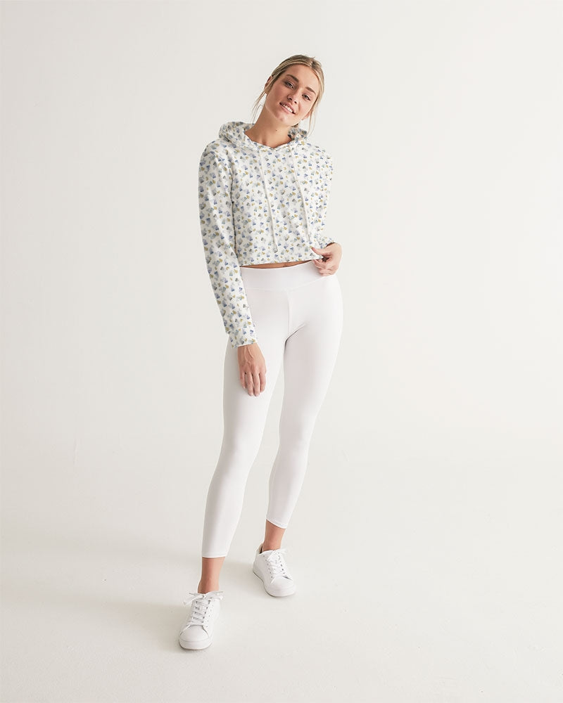 Tea Lover Women's Cropped Hoodie | Alwasy Get Lucky