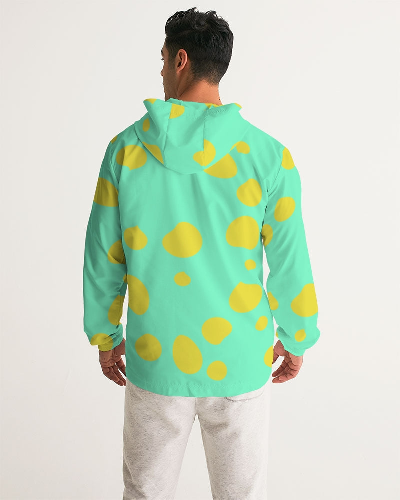 Sea Foam Record Vibe Men's Windbreaker