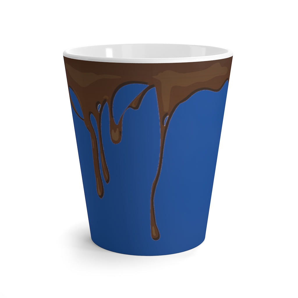 Dripped Blue Sea Latte Mug from Vluxe by Lucky Nahum