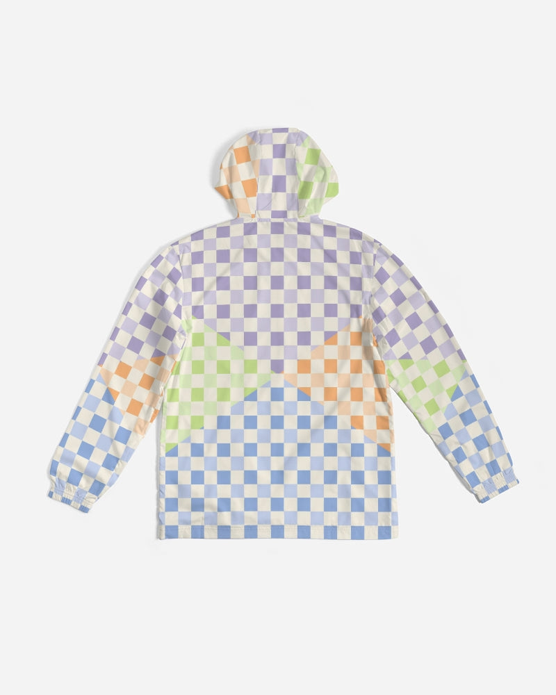 Criss Cross Check Multi Men's Windbreaker | Always Get Lucky