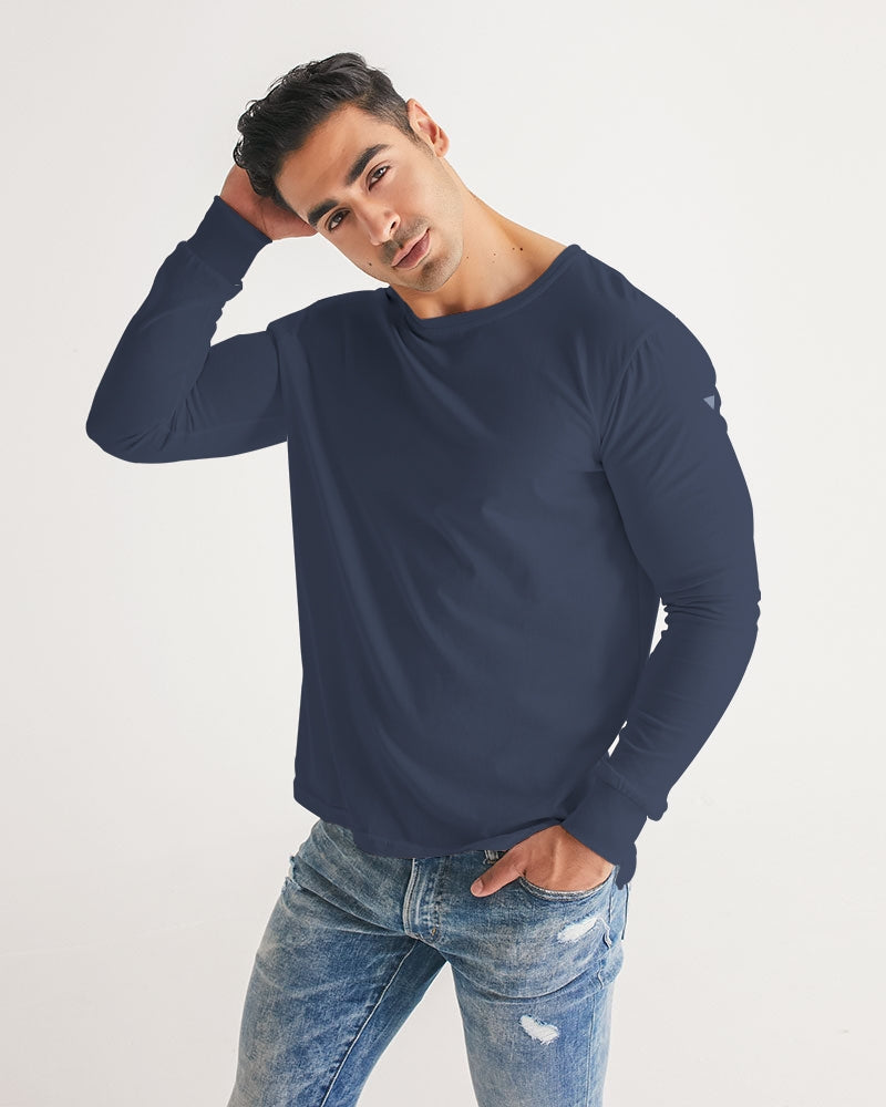 Solid State Of Mind Navy Men's Long Sleeve Tee