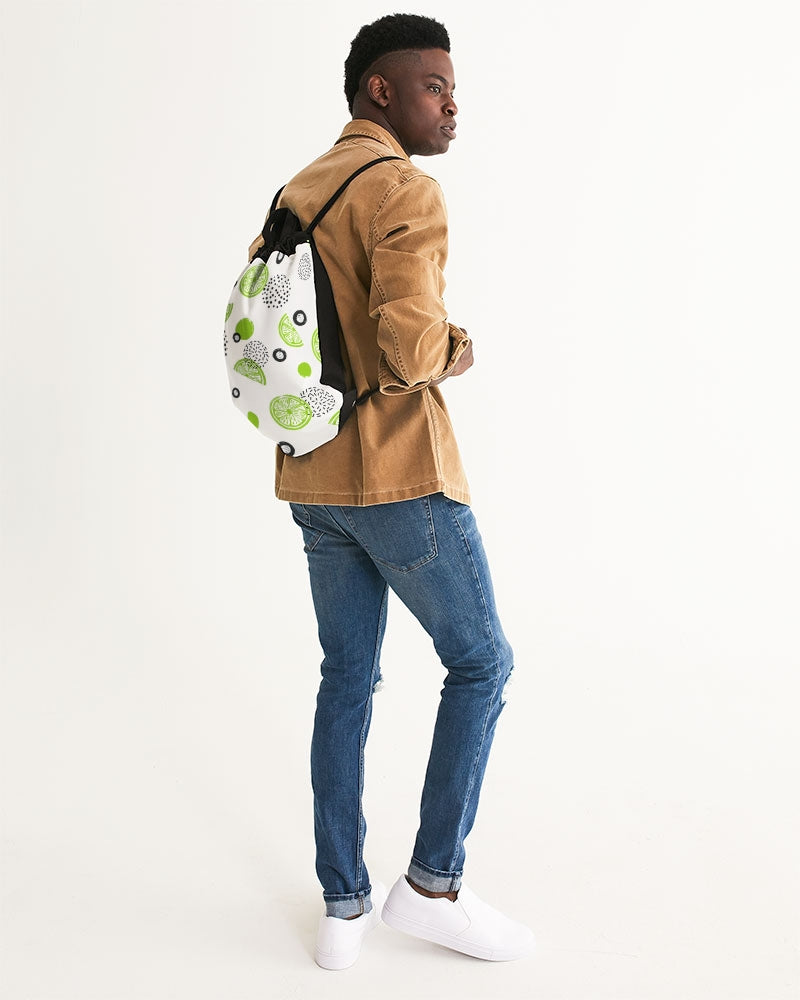 Lime-et-less Canvas Drawstring Bag