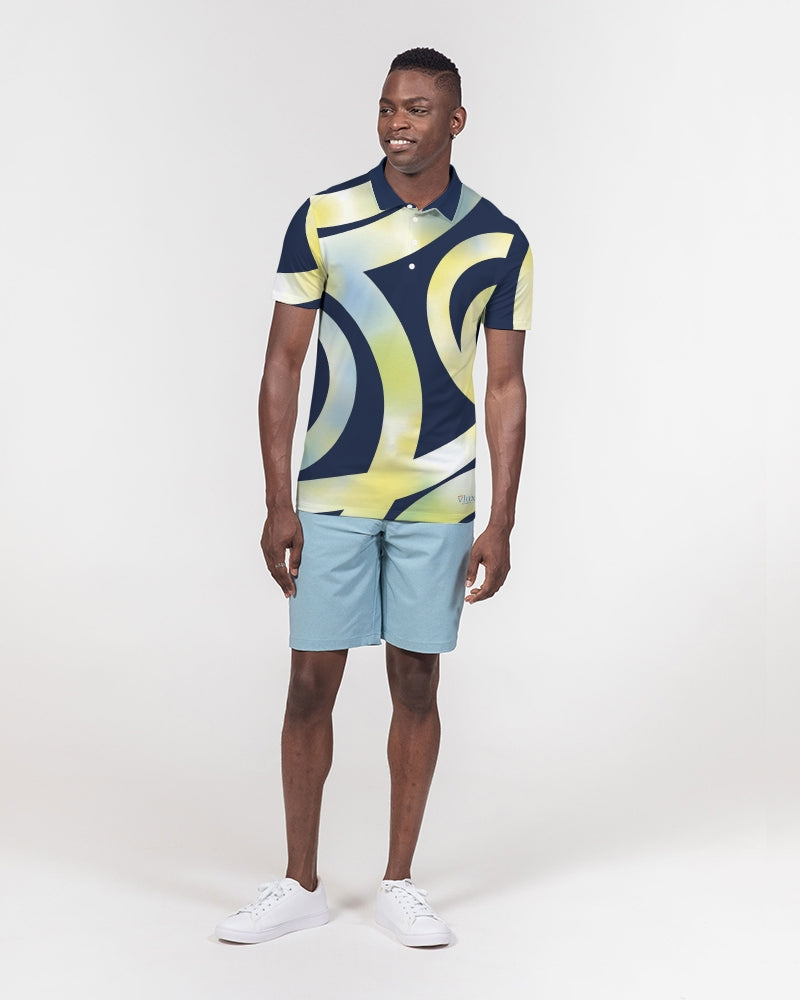 Ribbon Men's Slim Fit Short Sleeve Polo from Vluxe by Lucky Nahum