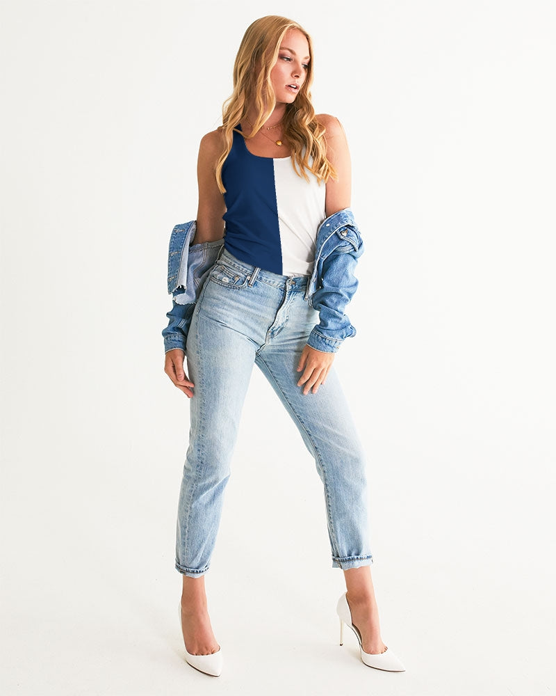 Blocks Navy Seas Women's Tank