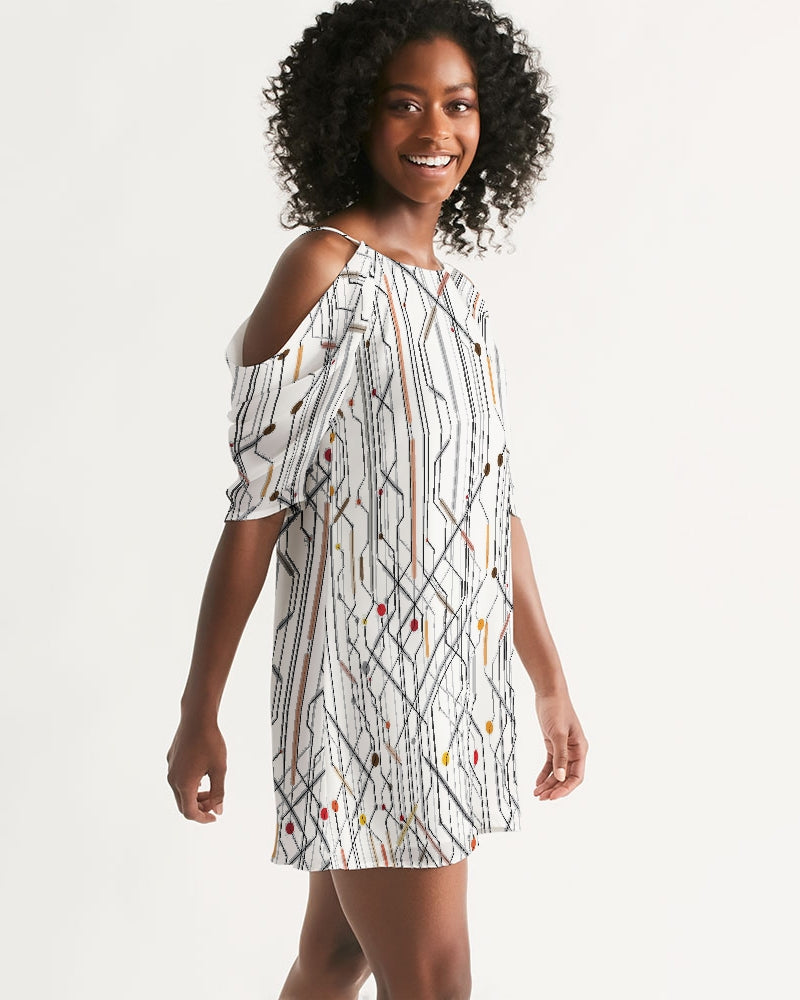 Circuit Women's Open Shoulder A-Line Dress