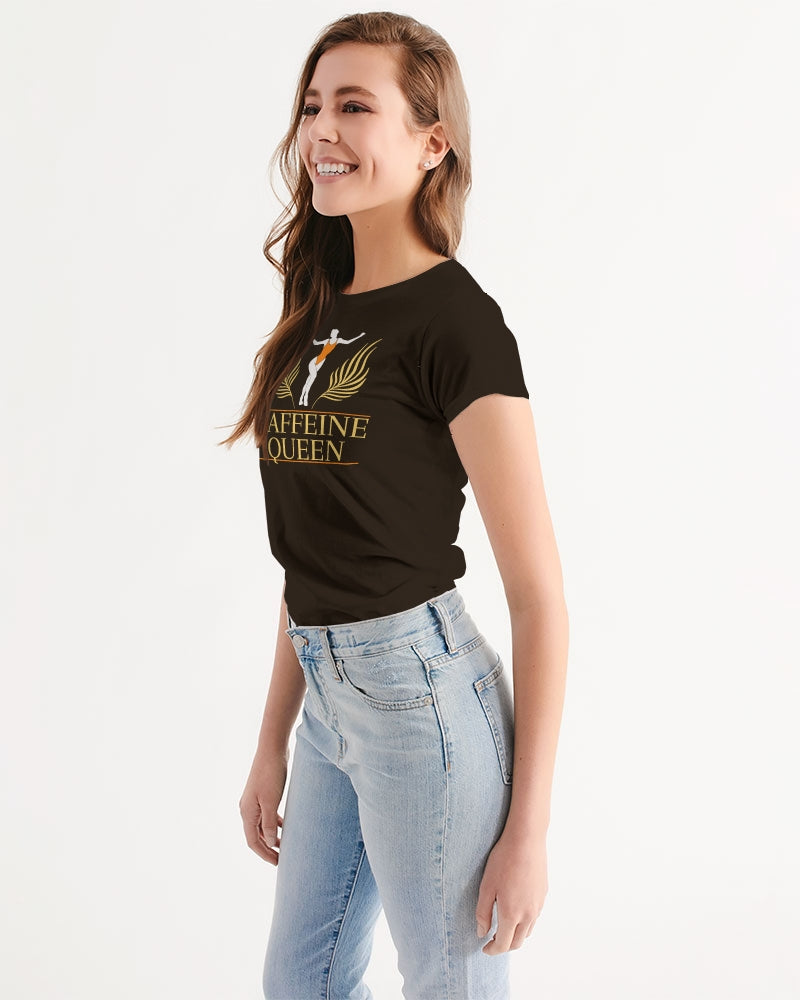 Caffeine Queen Black Women's Tee