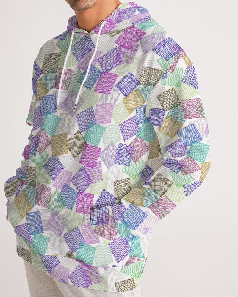 Boxes White Men's Hoodie