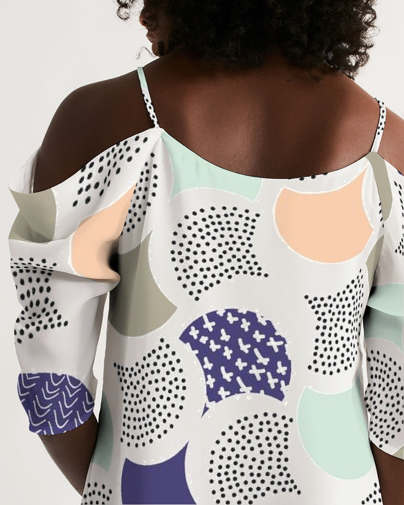Shells Women's Open Shoulder A-Line Dress