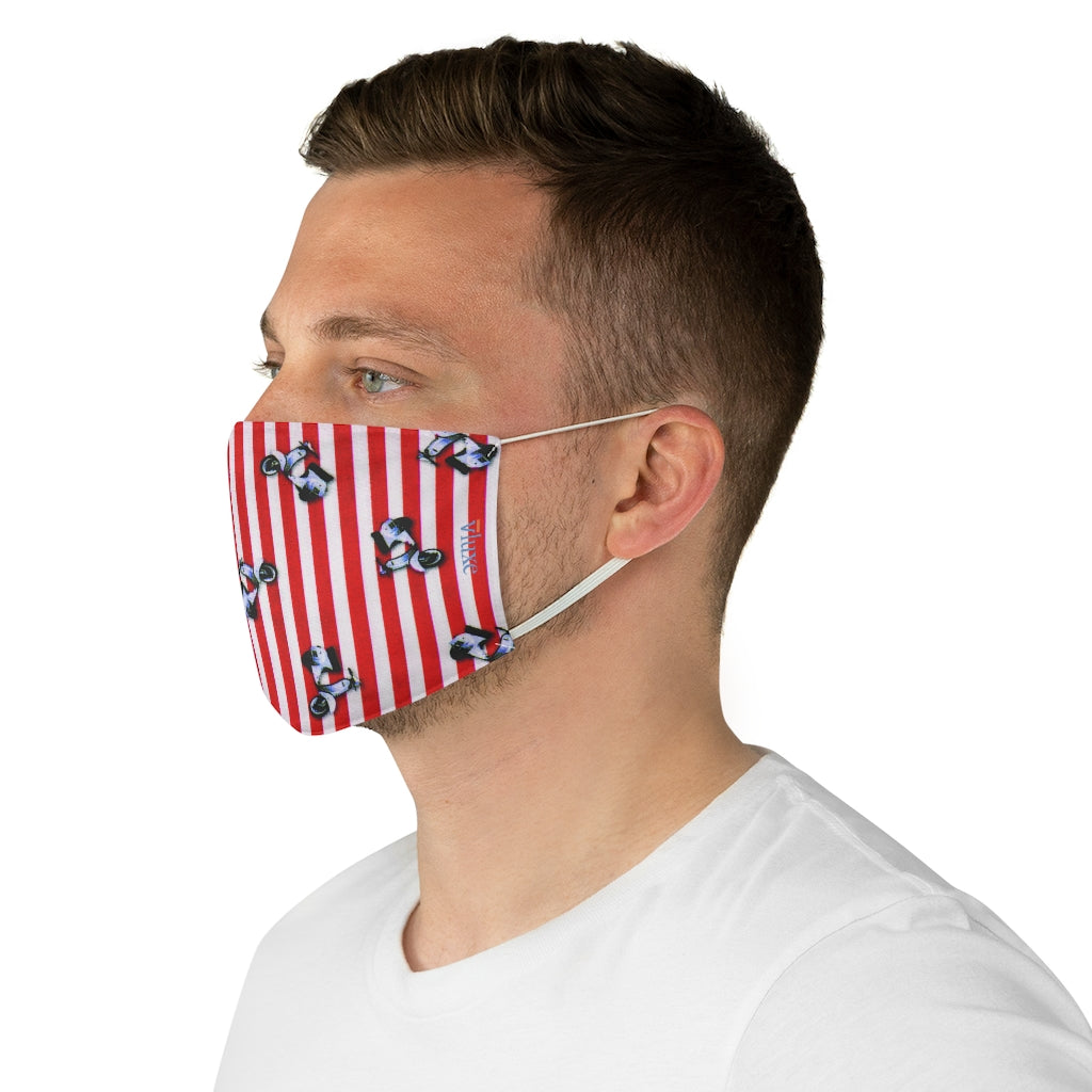 Vespa Red Double Layer Fabric Face Mask