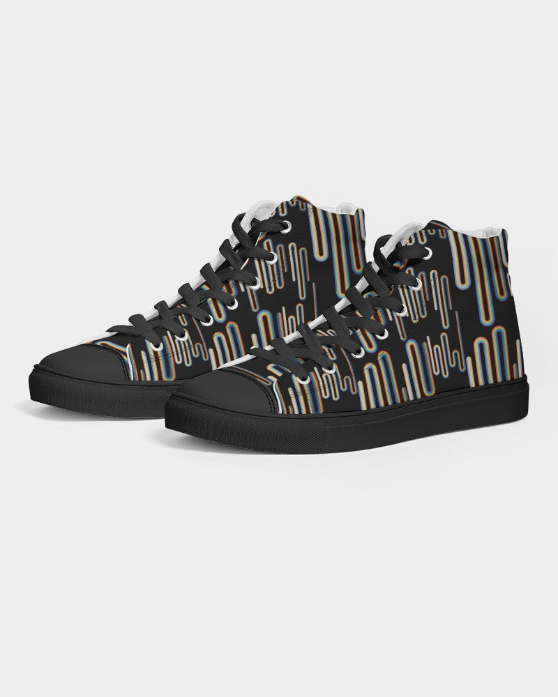 Stefano Men's Hightop Canvas Shoe - Black