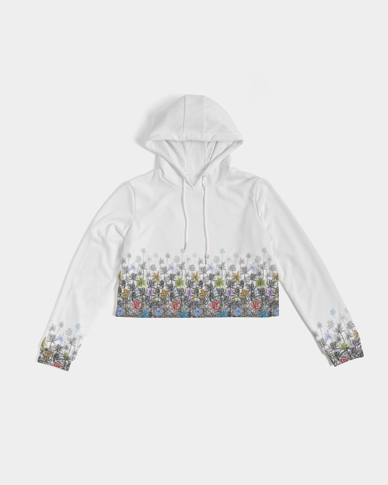 Tropical Winds Women's Cropped Hoodie | Always Get Lucky