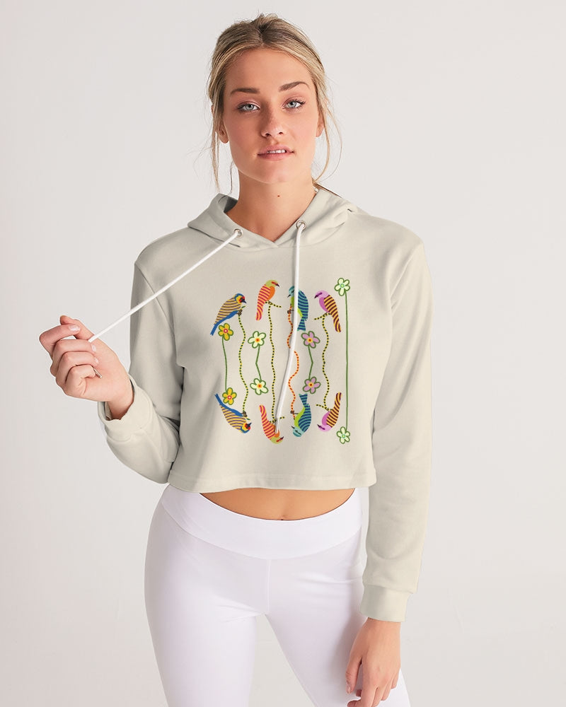 Cool Bird Women's Cropped Hoodie