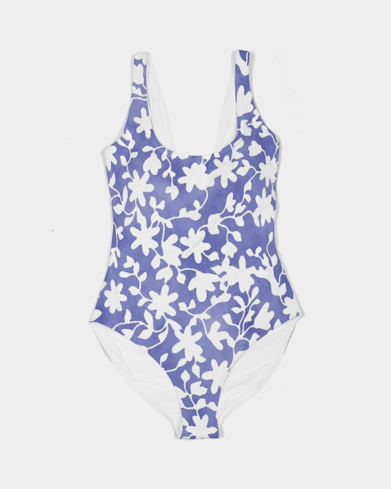 Camo Flower Sky Women's One-Piece Swimsuit