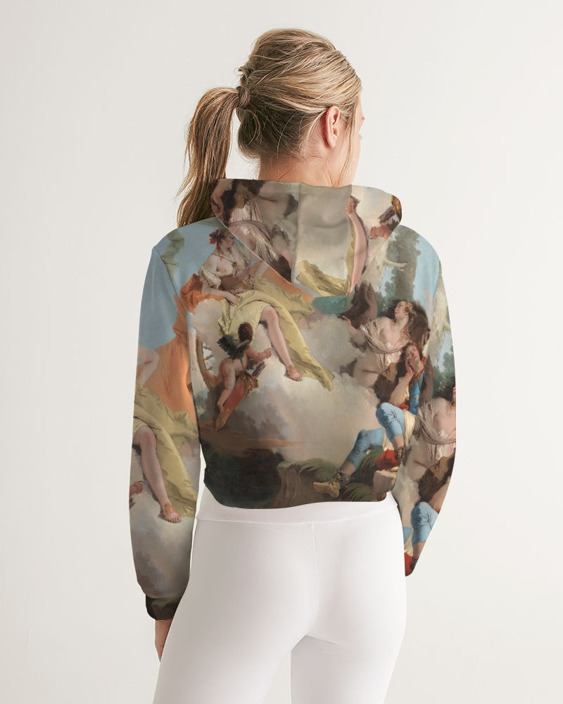 Classic Chilling Women's Cropped Hoodie | Always Get Lucky