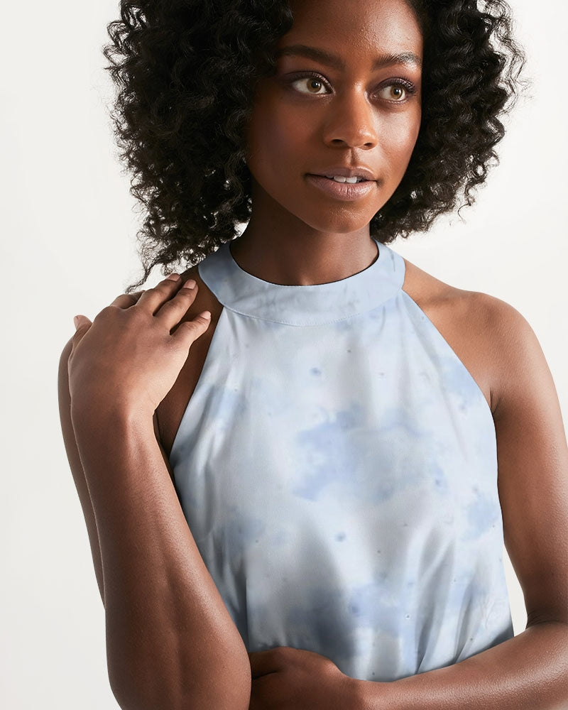 Floral Heavens Women's Halter Dress | Always Get Lucky
