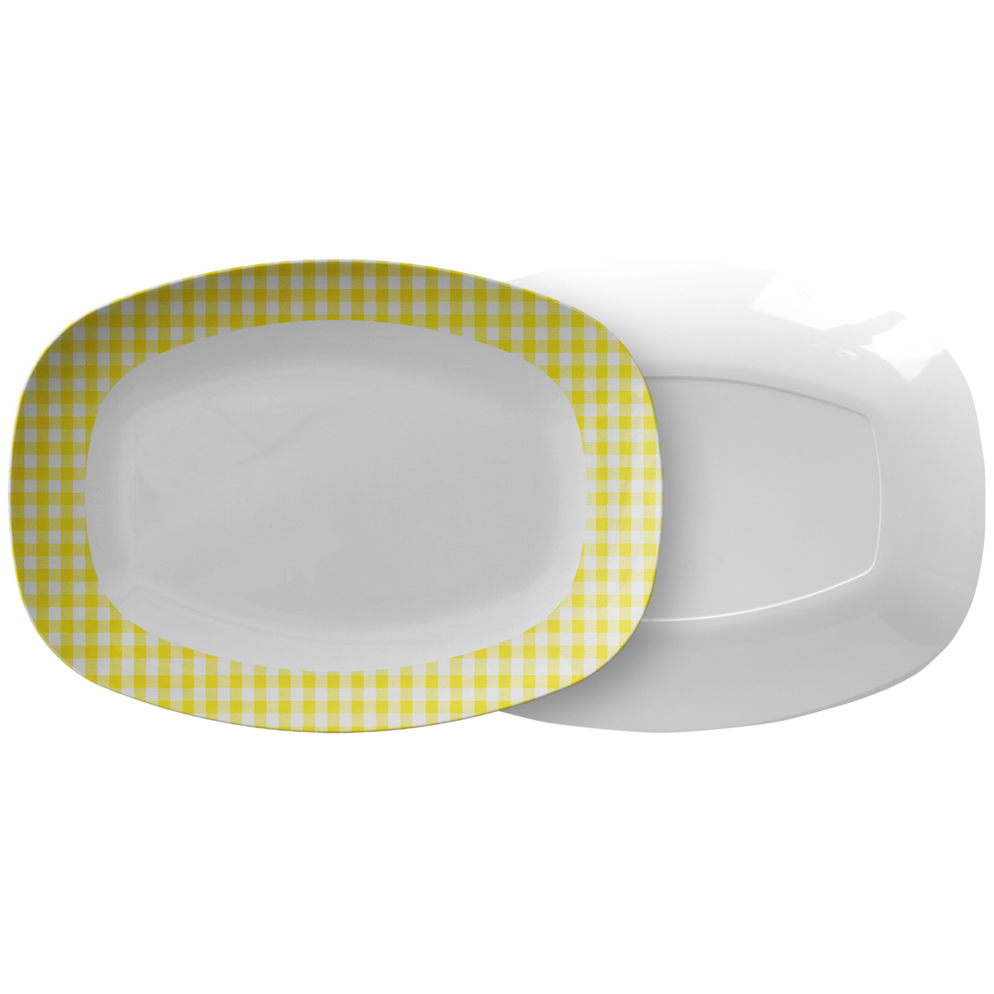 Sartorially Checked Lemon Platter