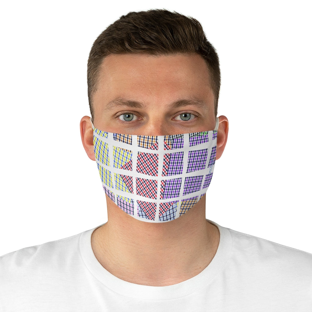 Framed Patches Double Layer Fabric Face Mask