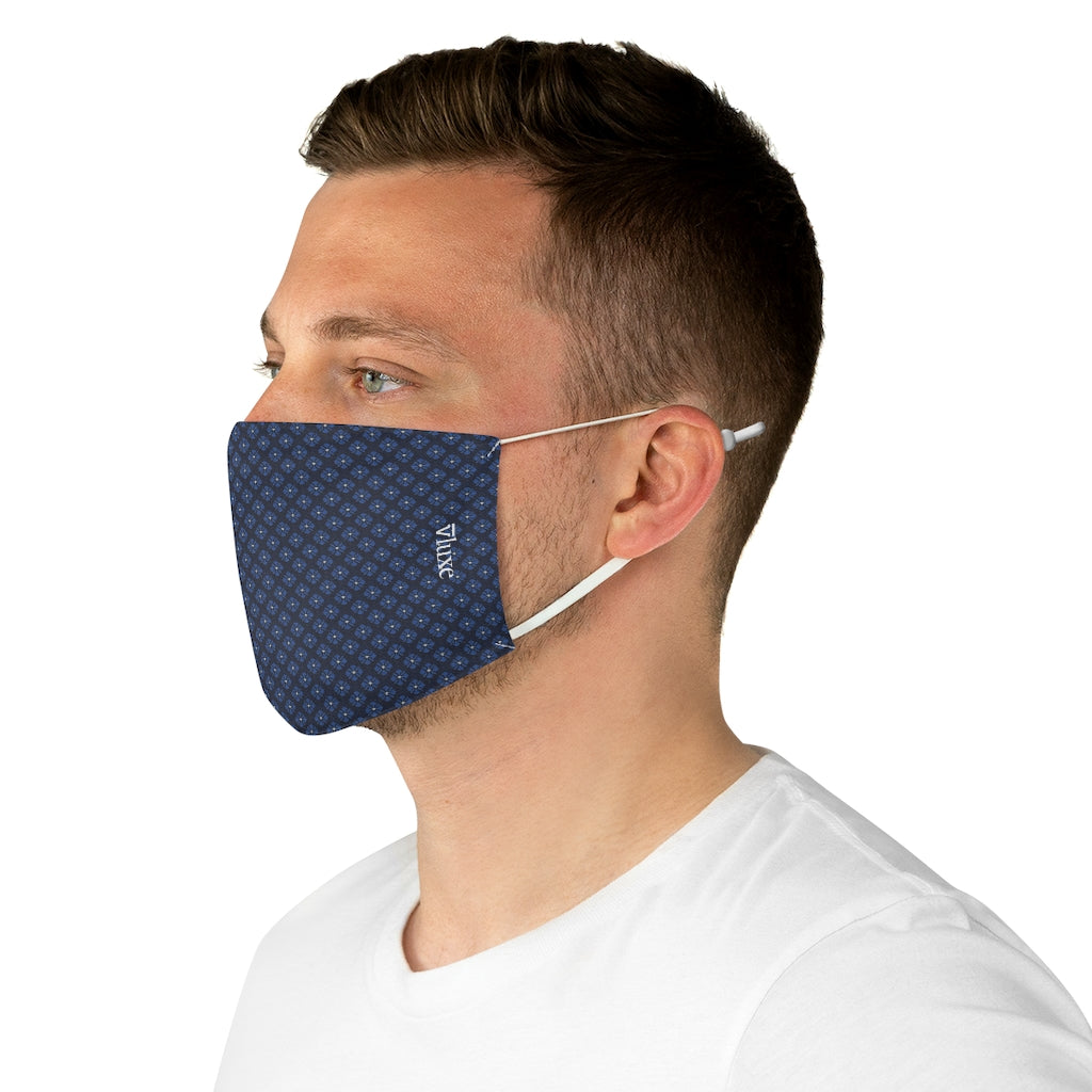 Kory Blue Double Layer Fabric Face Mask from Vluxe by Lucky Nahum