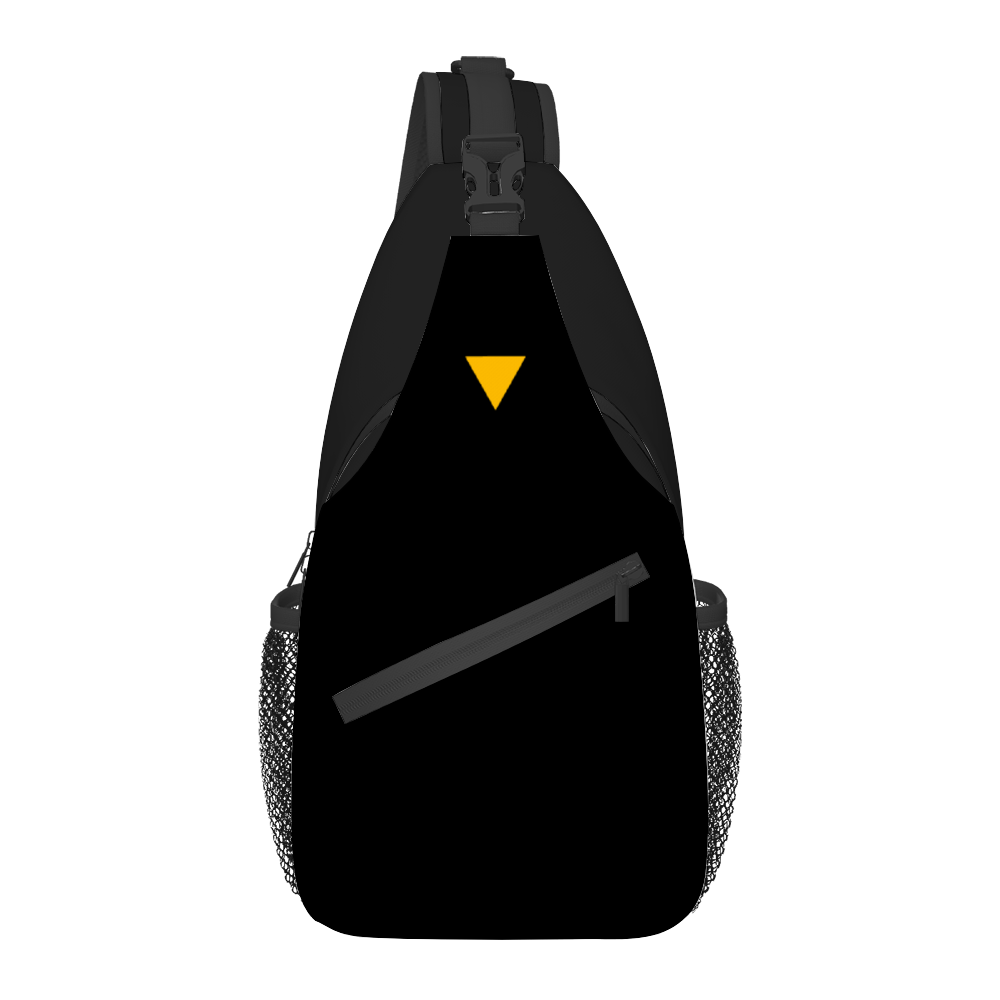 Black Unisex Cross-body Bag Lightweight Fashion Messenger Bag | Always Get Lucky