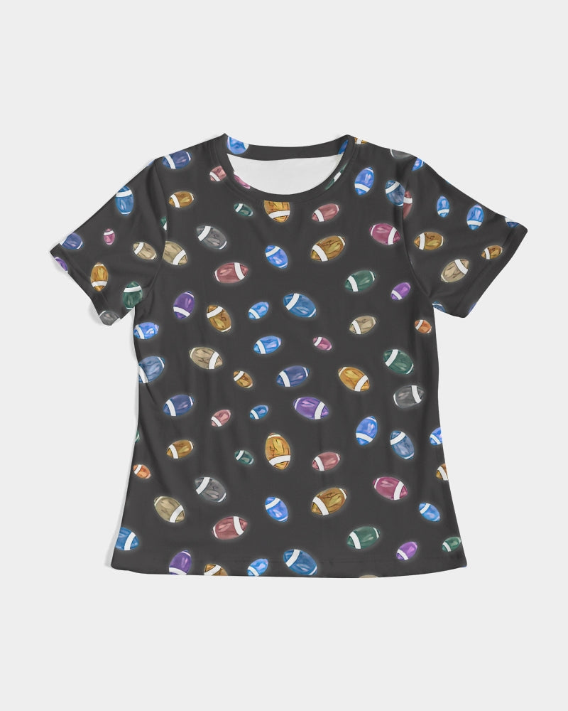 Football Season Gray Women's Tee