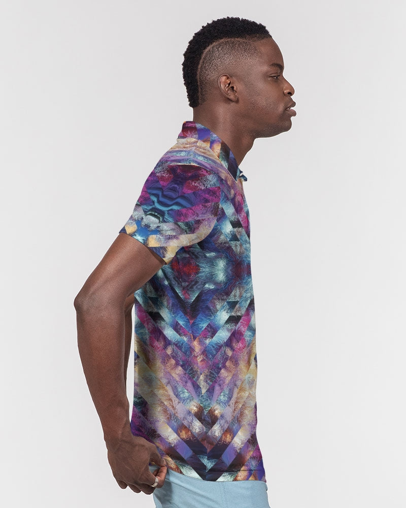 Astro Men's Slim Fit Short Sleeve Polos from Vluxe by Lucky Nahum