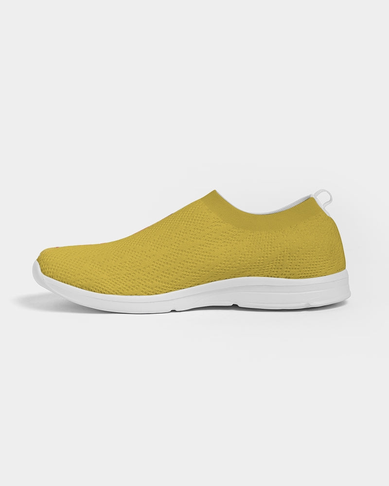 Split Personality Stripe Yellow Women's Slip-On Flyknit Shoe