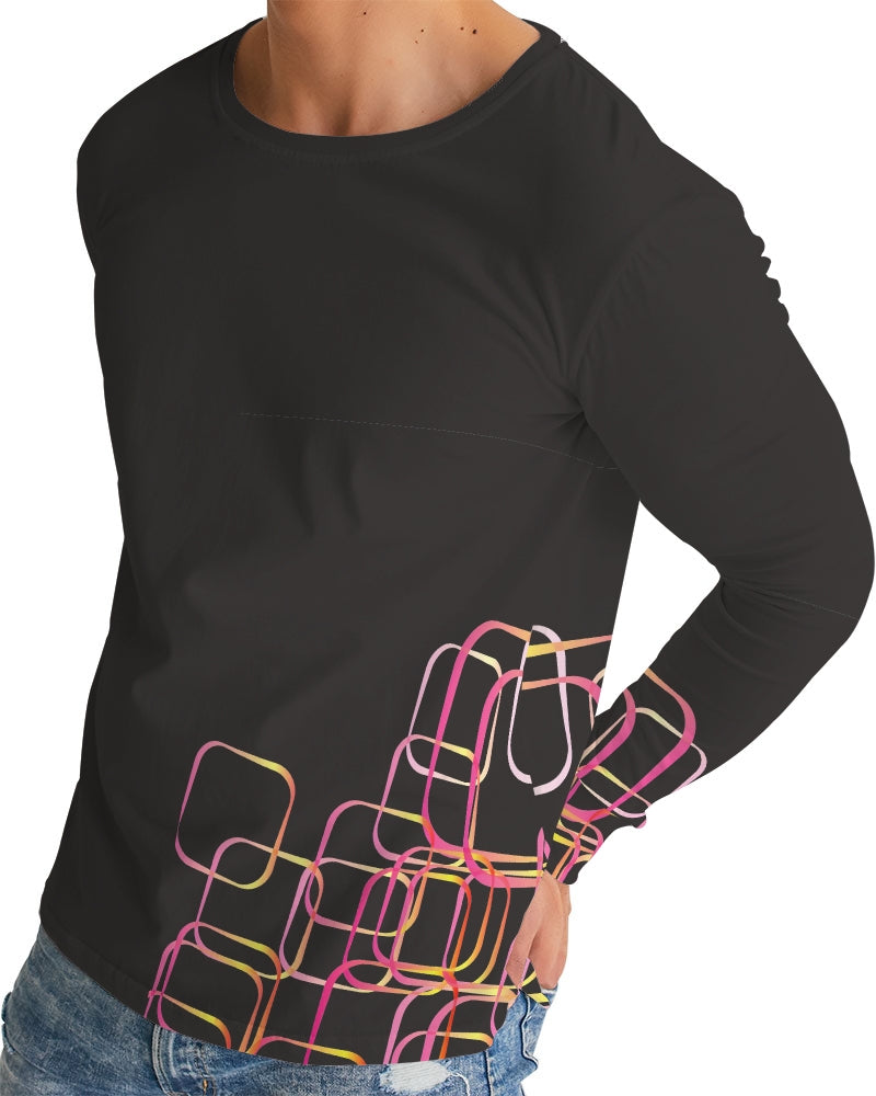 Palm Springs Soft Black Men's Long Sleeve Tee