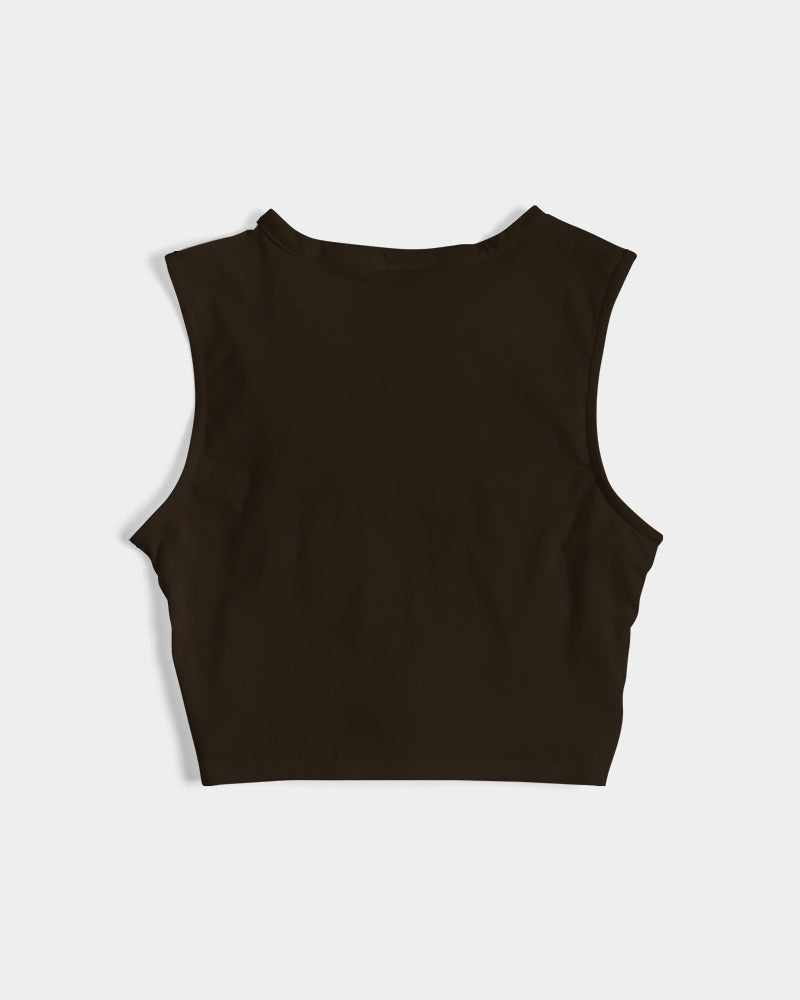 Caffeine Queen Black Women's Twist-Front Tank