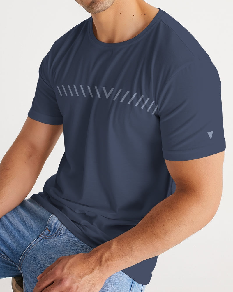 Solid State Of Mind V Navy Men's Tee | Always Get Lucky
