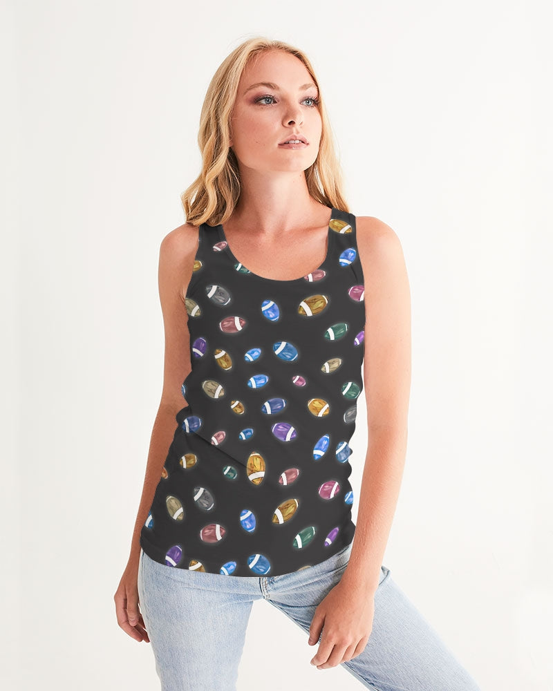Football Season Gray Women's Tank