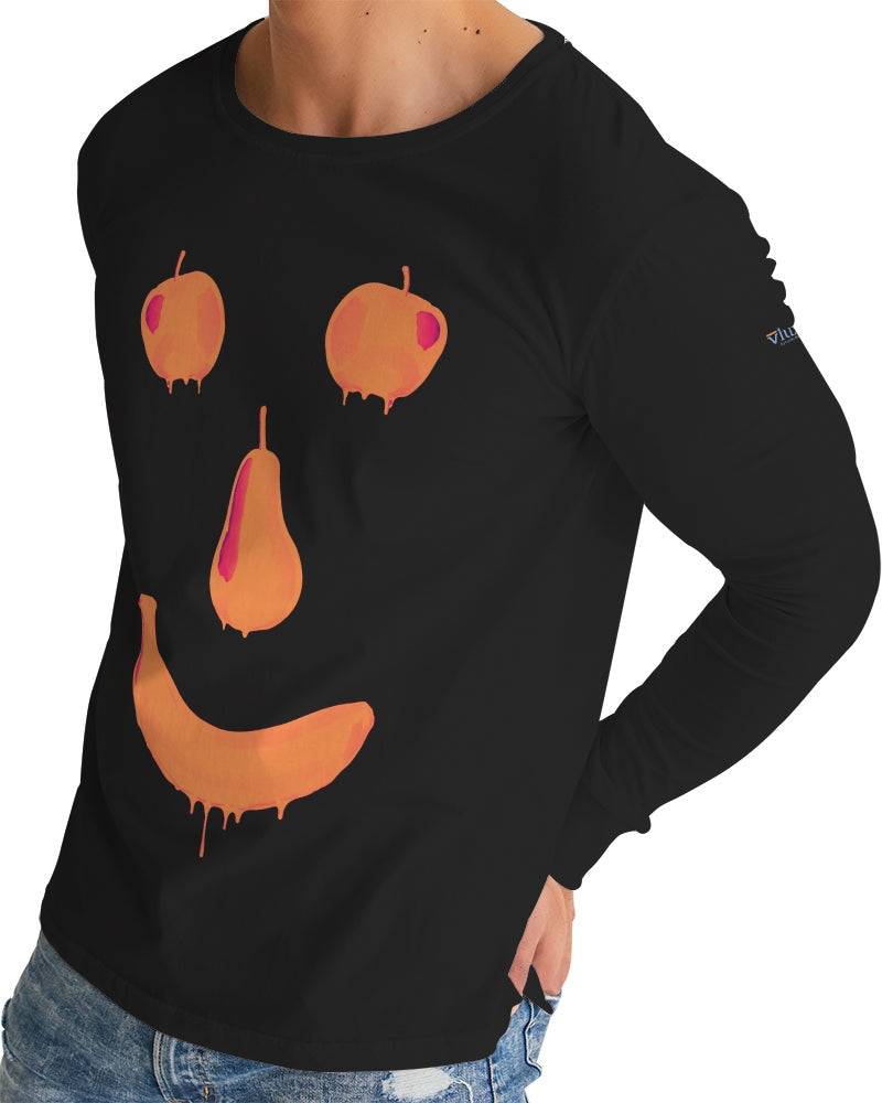 Fruit Face Black Men's Long Sleeve Tee