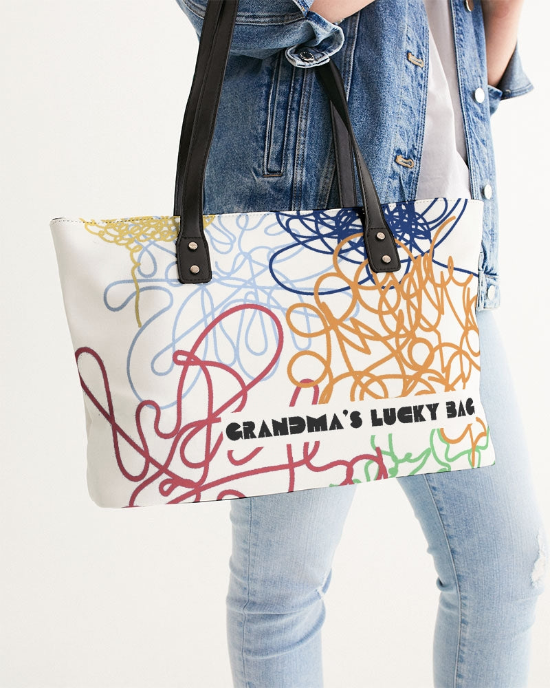 Grandma's Lucky Bag White Stylish Tote