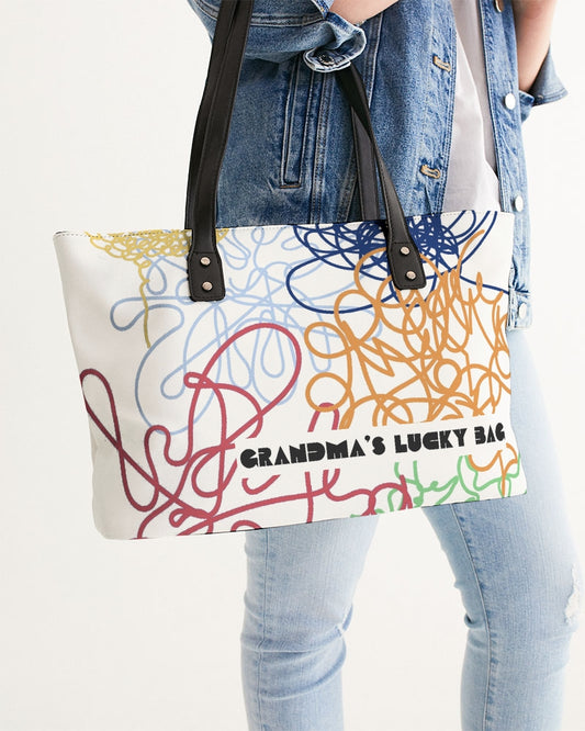 Grandma's Lucky Bag White Stylish Tote