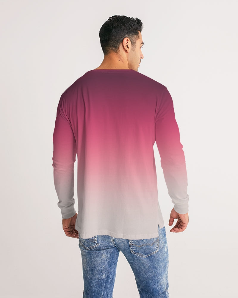 Kick It Red Men's Long Sleeve Tee | Always Get Lucky