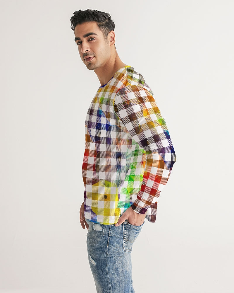 Fantasy Check Men's Long Sleeve Tee